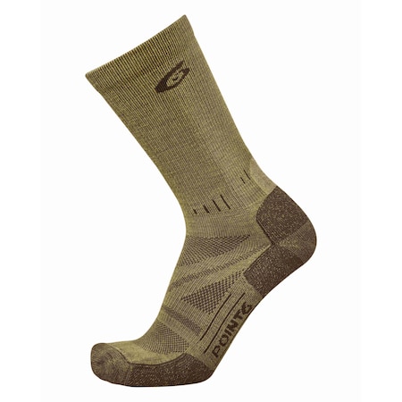 Tracker Extra Light Cushion Crew Socks, Coyote Brown, Small, PR